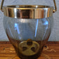 Eiskübel Eiswürfel Behälter Glas Messing Ice Bucket Vintage 15x11cm