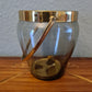Eiskübel Eiswürfel Behälter Glas Messing Ice Bucket Vintage 15x11cm