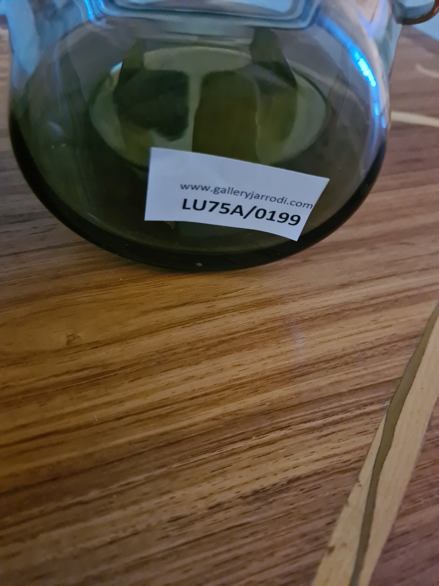 Eiskübel Eiswürfel Behälter Glas Messing Ice Bucket Vintage 15x11cm