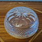 Vintage Baccarat Kristallglas Schale Diamantspitze Gold Glas 16x7cm