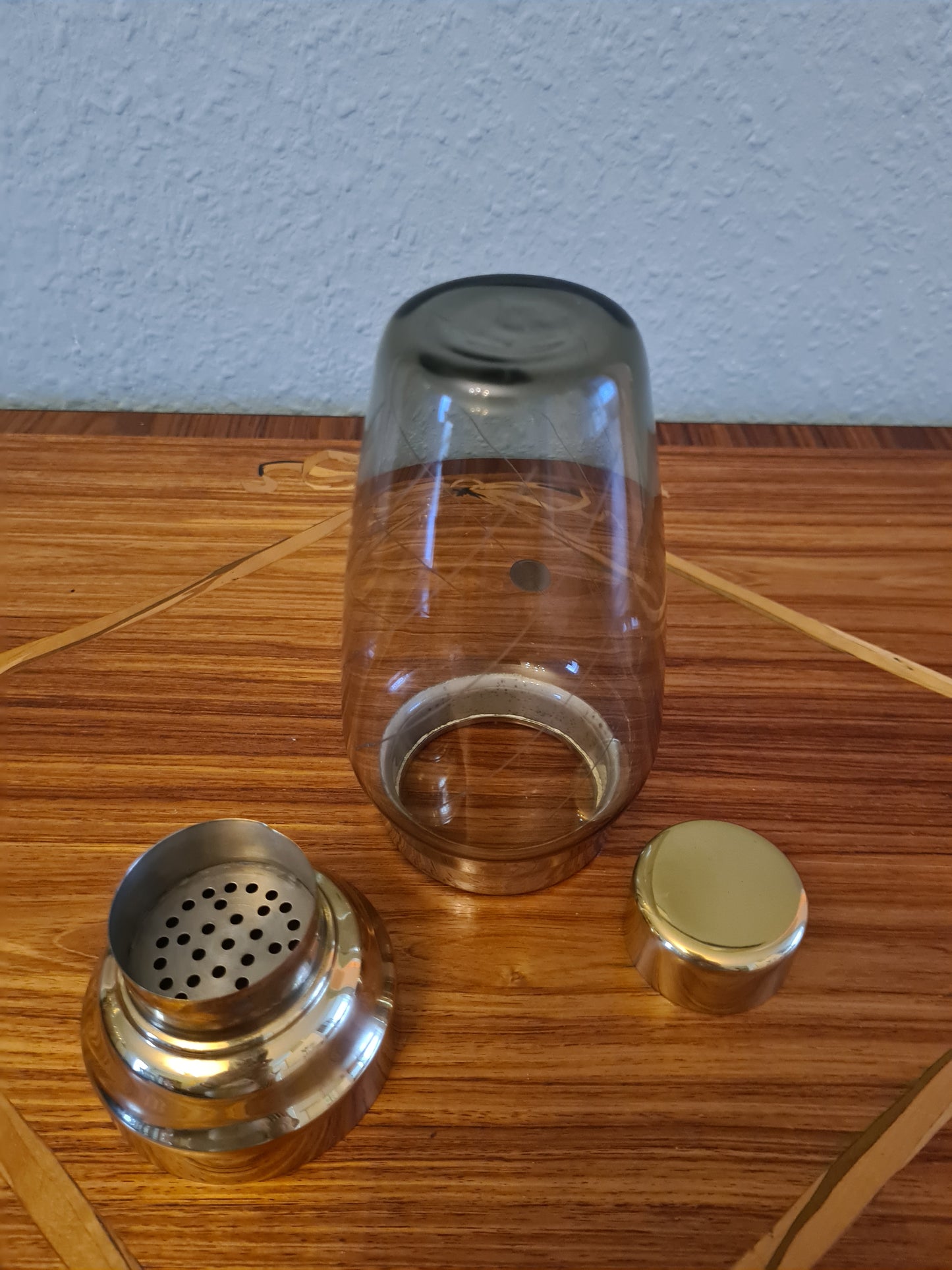 Rautenschliff Shaker Cocktailshaker MID CENTURY Glas 20x8cm