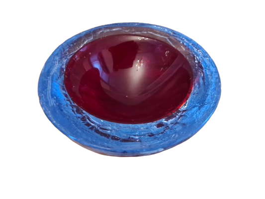 Vintage Muranoglas Schale Midcentury Design 15x6 cm