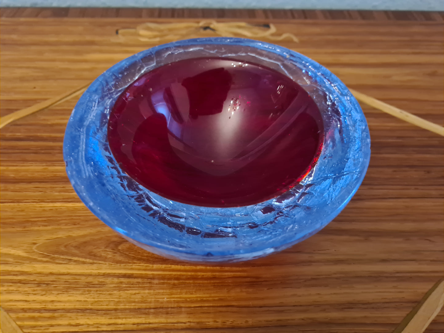 Vintage Muranoglas Schale Midcentury Design 15x6 cm