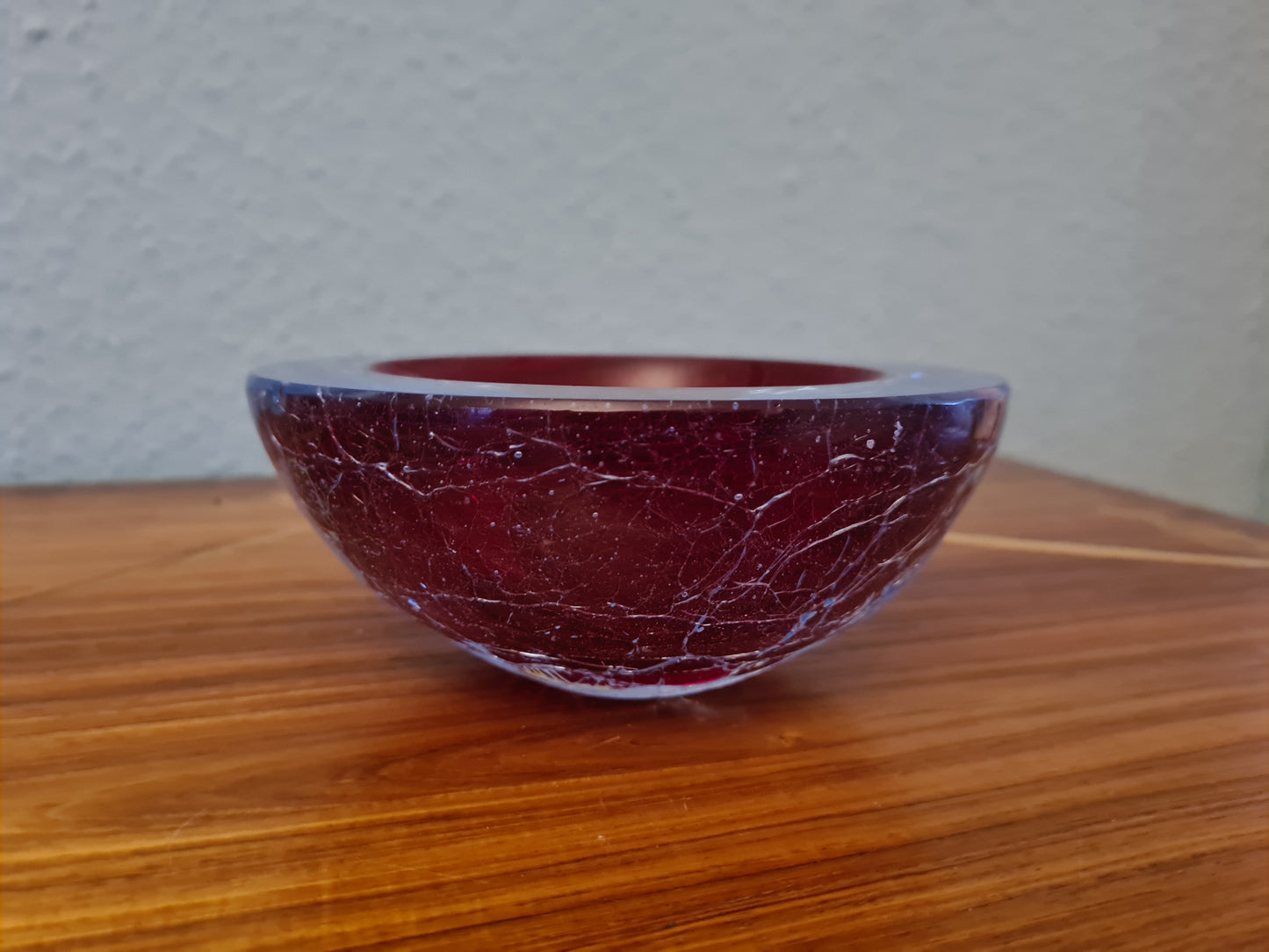 Vintage Muranoglas Schale Midcentury Design 15x6 cm