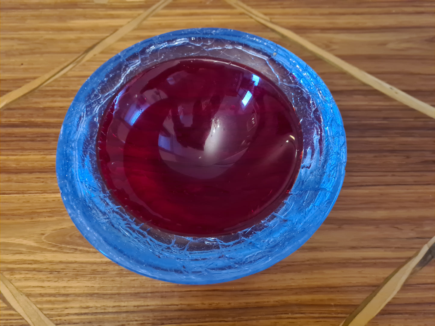 Vintage Muranoglas Schale Midcentury Design 15x6 cm