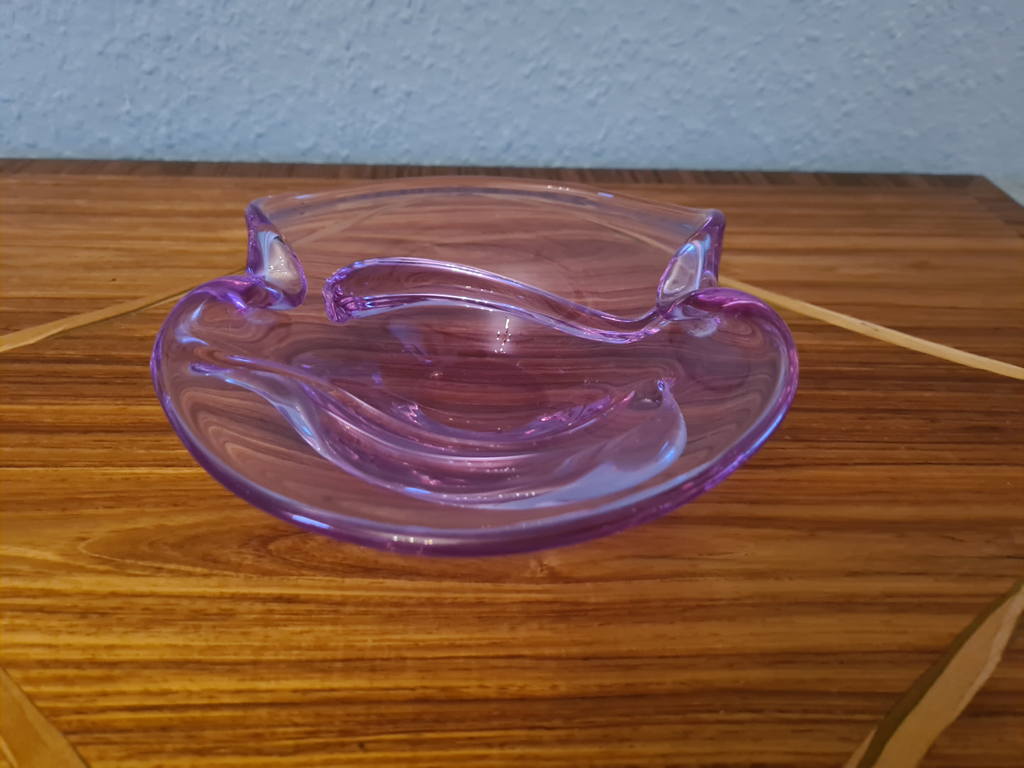 Vintage Alexandrit Glas Schale Aschenbecher 17x5cm