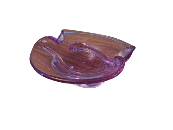 Vintage Alexandrit Glas Schale Aschenbecher 17x5cm