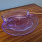 Vintage Alexandrit Glas Schale Aschenbecher 17x5cm