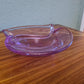 Vintage Alexandrit Glas Schale Aschenbecher 17x5cm