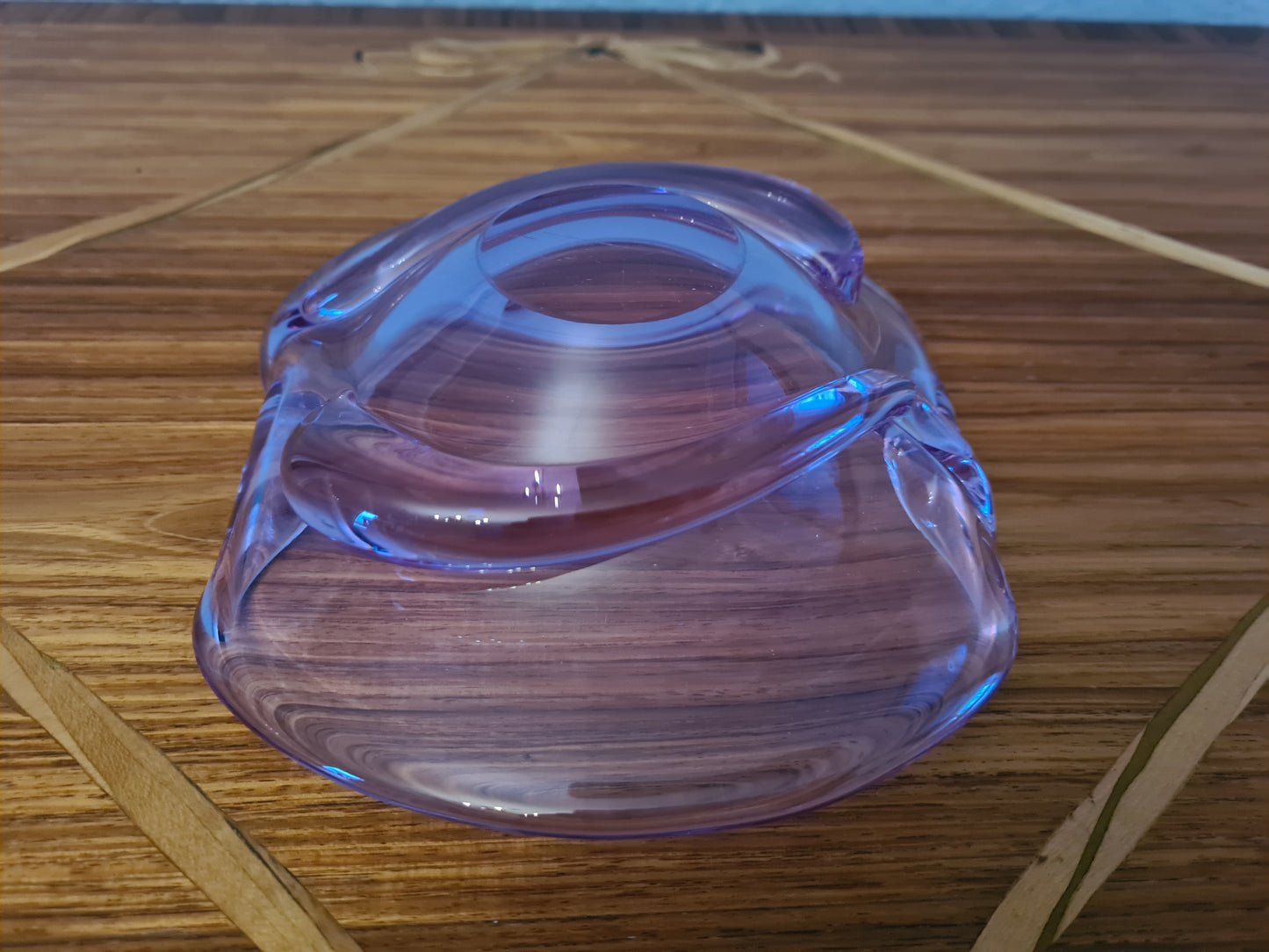 Vintage Alexandrit Glas Schale Aschenbecher 17x5cm