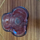 Italienischer Murano Glas Aschenbecher Violett 13x10cm