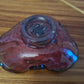 Italienischer Murano Glas Aschenbecher Violett 13x10cm