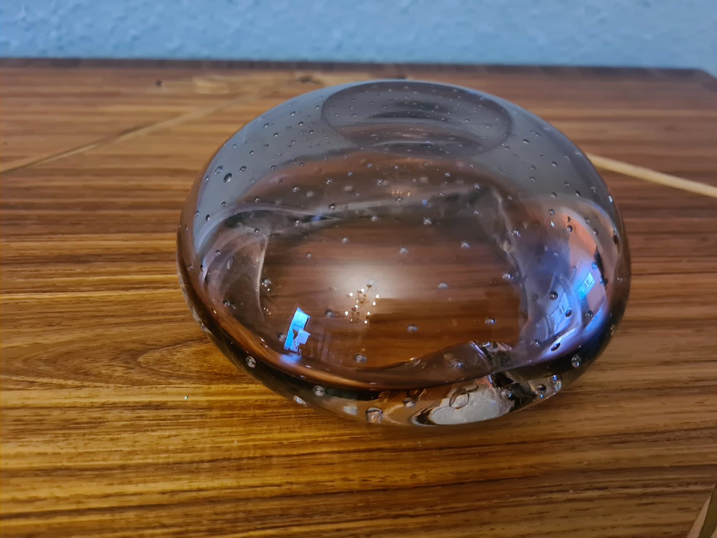 Vintage Murano Glas Schale Aschenbecher Bubbles 13x5cm