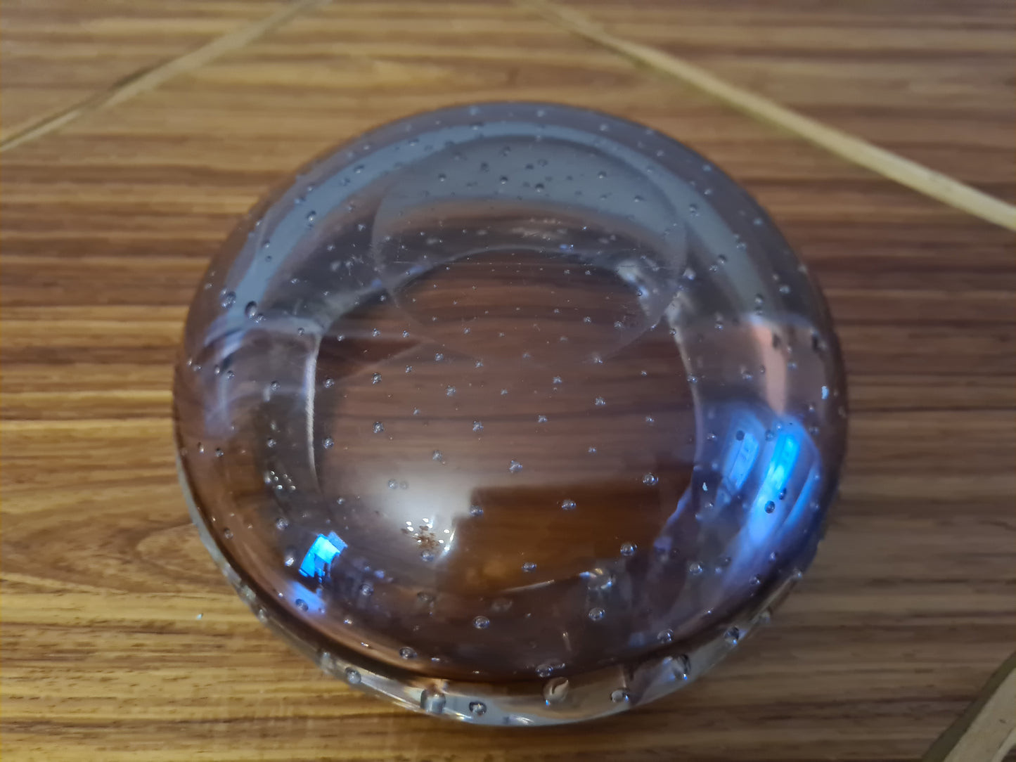 Vintage Murano Glas Schale Aschenbecher Bubbles 13x5cm