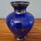 Glas Vase mit Silber Malerei Handarbeit Florenz Italy 14x8cm