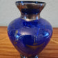 Glas Vase mit Silber Malerei Handarbeit Florenz Italy 14x8cm