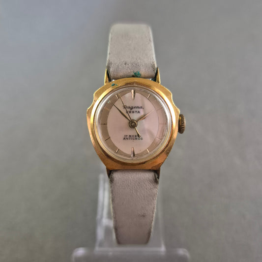 Dugena Festa Damenarmbanduhr – Mechanisch mit Vintage-Charme