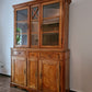 Büffetschrank Vitrine Schrank Bücherregal 2 tlg. Massiv Antik 210cm