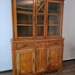 Büffetschrank Vitrine Schrank Bücherregal 2 tlg. Massiv Antik 210cm