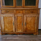 Büffetschrank Vitrine Schrank Bücherregal 2 tlg. Massiv Antik 210cm