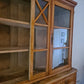 Büffetschrank Vitrine Schrank Bücherregal 2 tlg. Massiv Antik 210cm