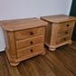 2 Stück Nachttisch Nachtschränkchen massiv Holz Landhaus 55x60cm