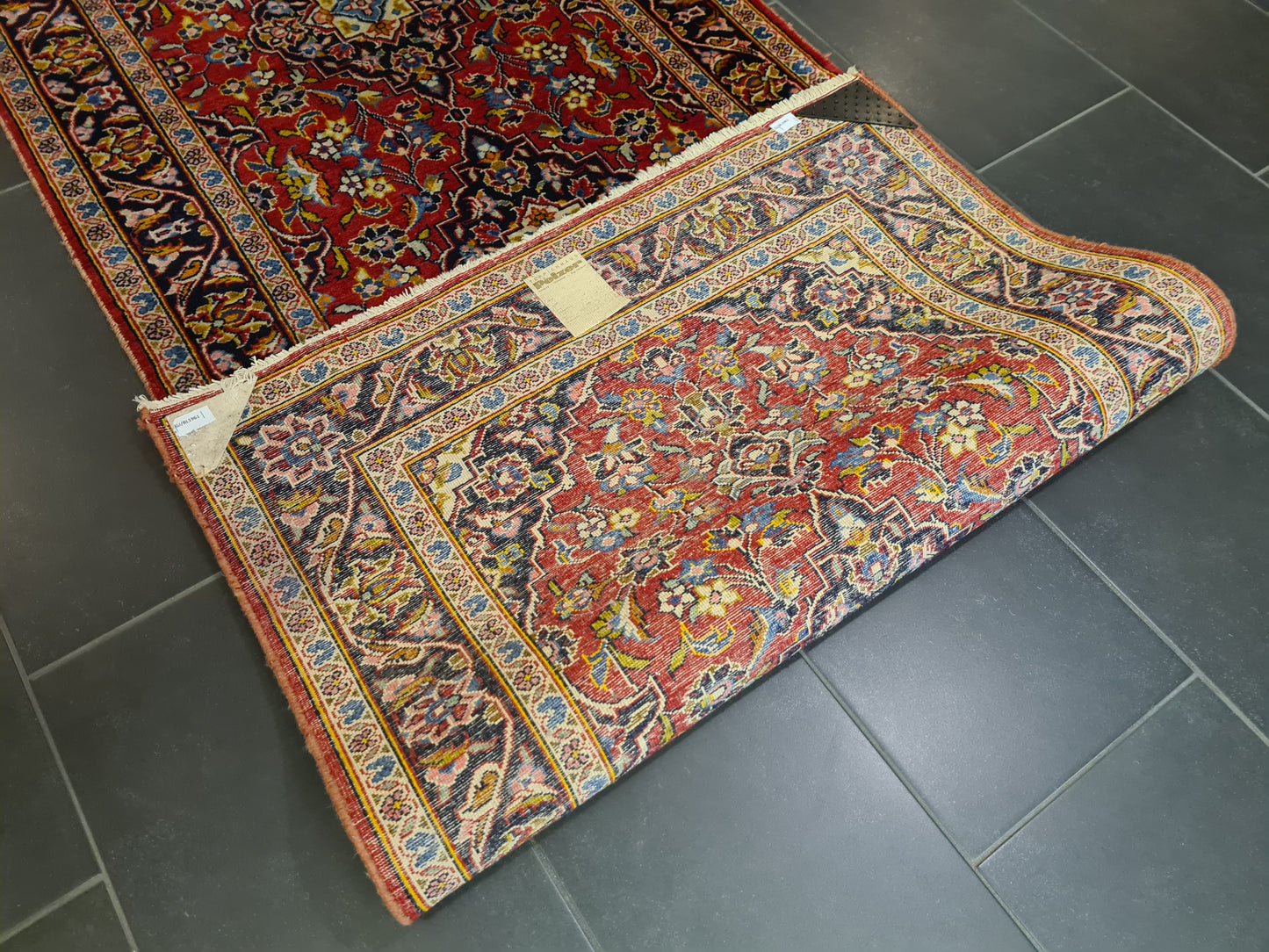 Perserteppich Orientteppich Handgeknüpfer Teppich Keshan 300x100cm