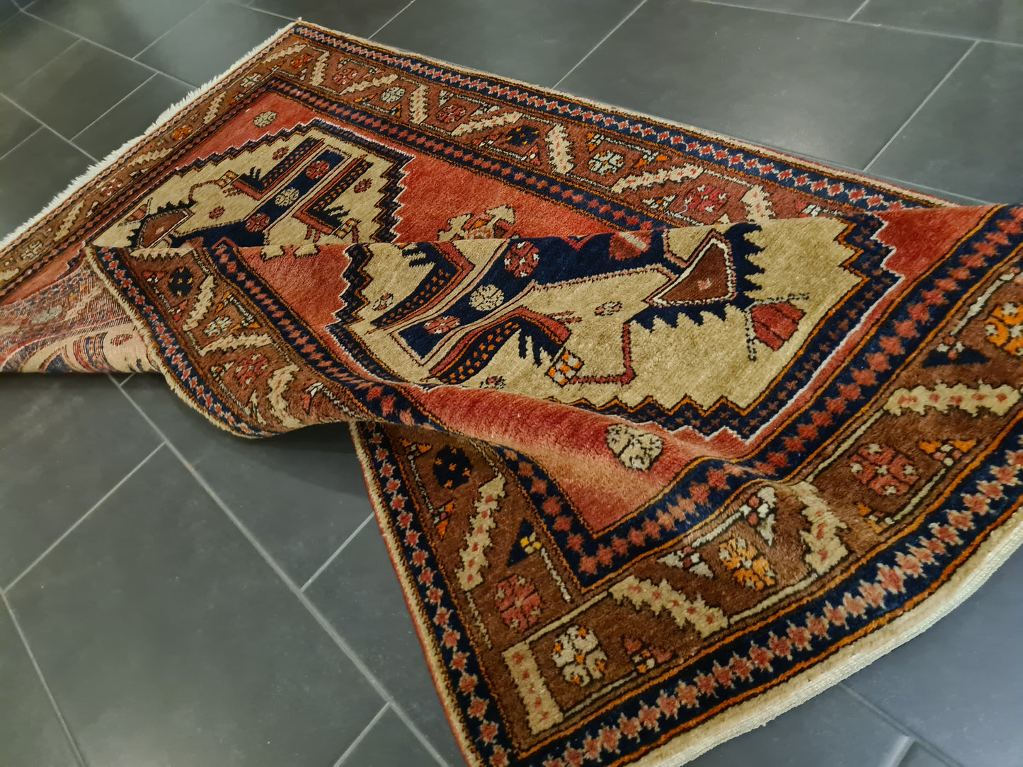Perserteppich Orientteppich Handgeknüpfter Teppich Malaya 220x130cm