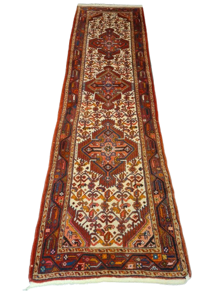 Perserteppich Orientteppich Handgeknüpfter Teppich Malaya 290x80cm