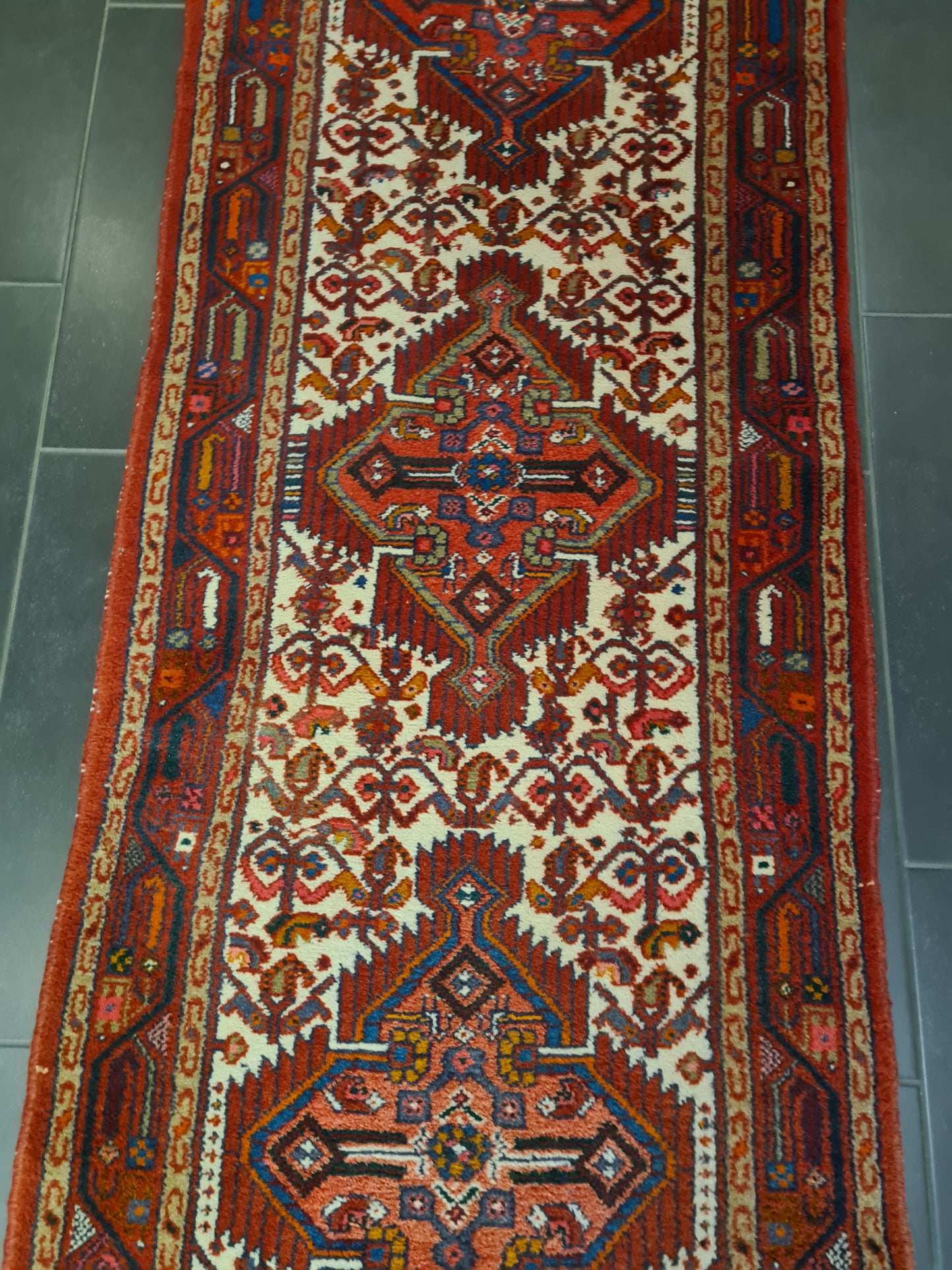 Perserteppich Orientteppich Handgeknüpfter Teppich Malaya 290x80cm