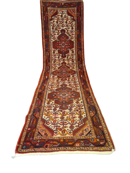 Perserteppich Orientteppich Handgeknüpfter Teppich Malaya 290x80cm