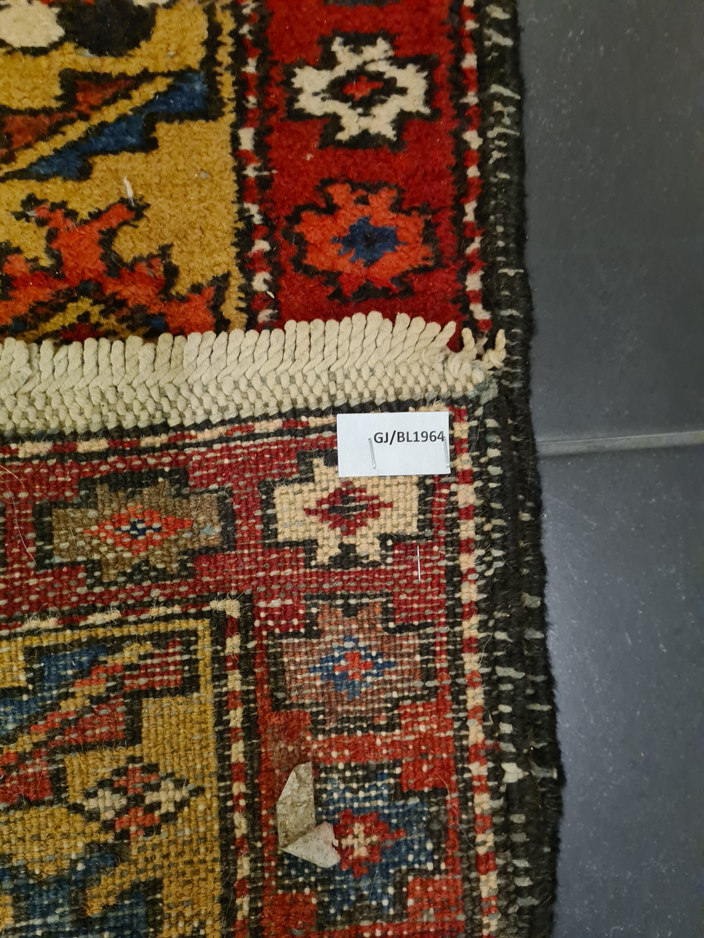 Perserteppich Orientteppich Handgeknüpfter Heris Teppich 320x105cm