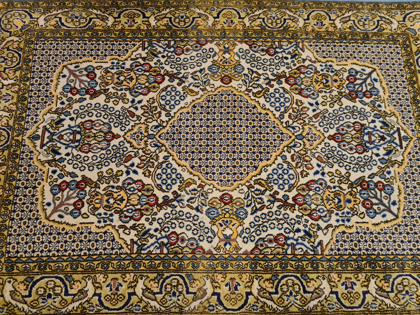 Perserteppich Orientteppich Handgeknüpfter Teppich Ghoum 160x110cm