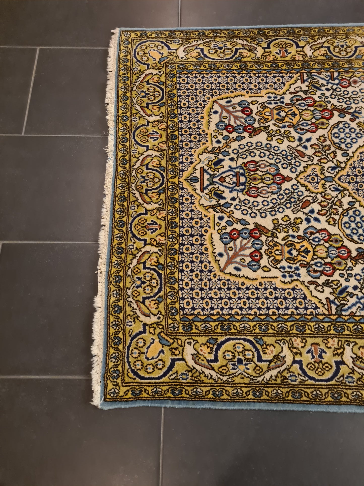 Perserteppich Orientteppich Handgeknüpfter Teppich Ghoum 160x110cm