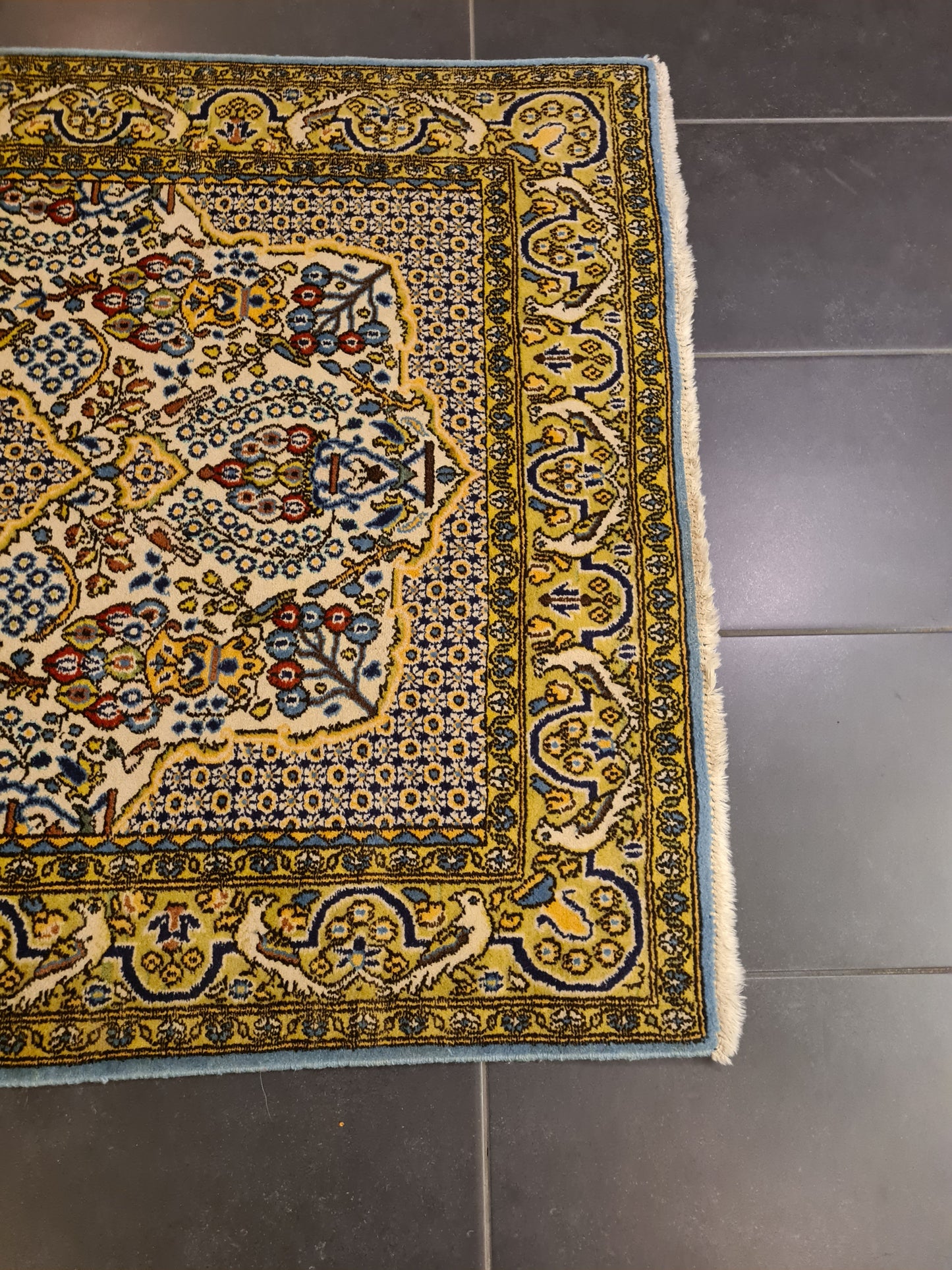 Perserteppich Orientteppich Handgeknüpfter Teppich Ghoum 160x110cm