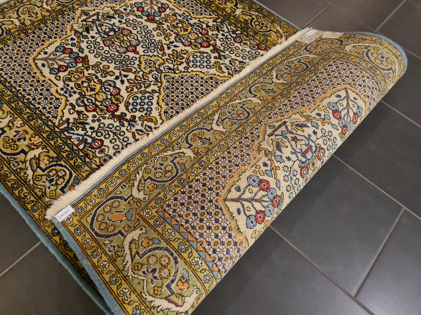 Perserteppich Orientteppich Handgeknüpfter Teppich Ghoum 160x110cm