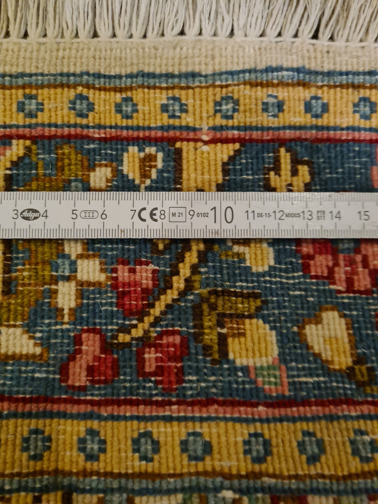 Perserteppich Orientteppich Handgeknüpfter Teppich Kirman 130x90cm