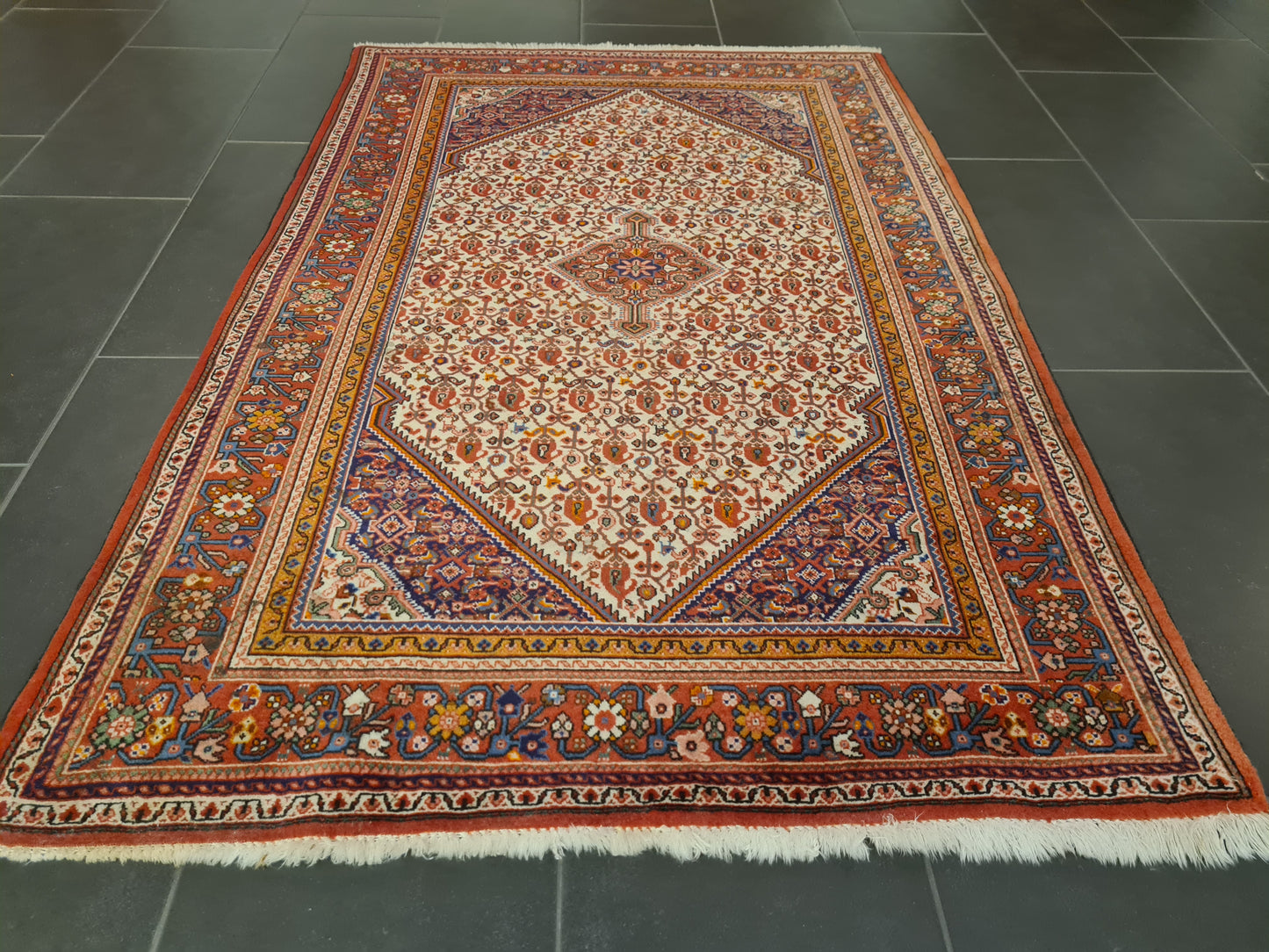 Perserteppich Orientteppich Handgeknüpfter Teppich Sarough 170x110cm