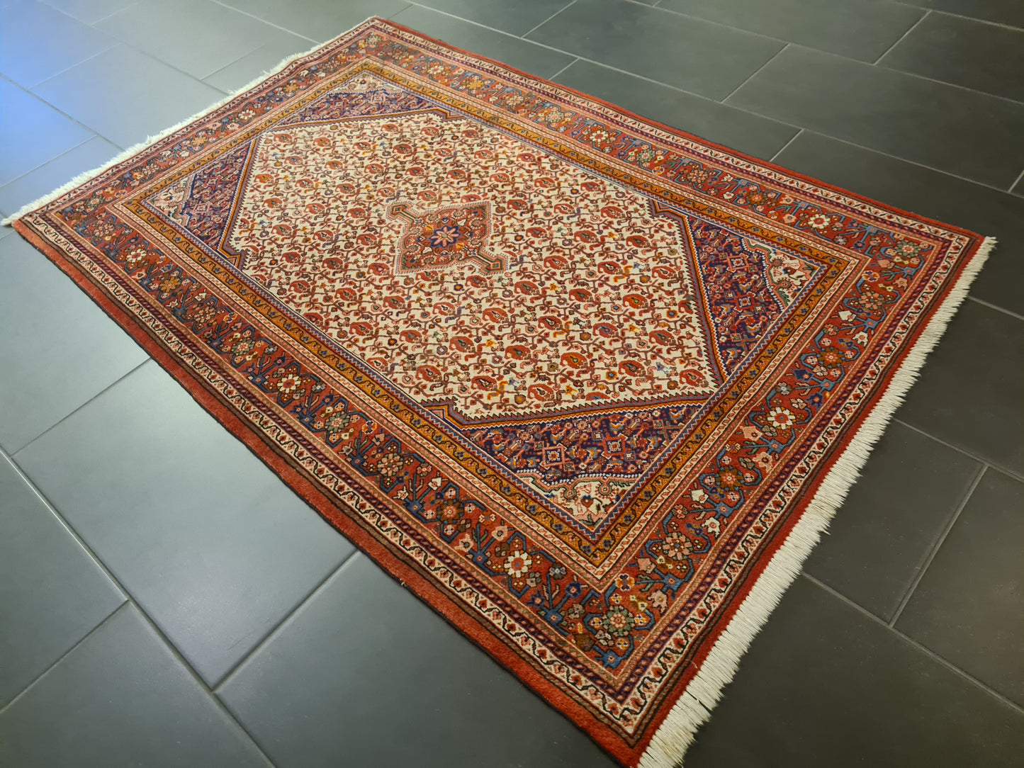 Perserteppich Orientteppich Handgeknüpfter Teppich Sarough 170x110cm