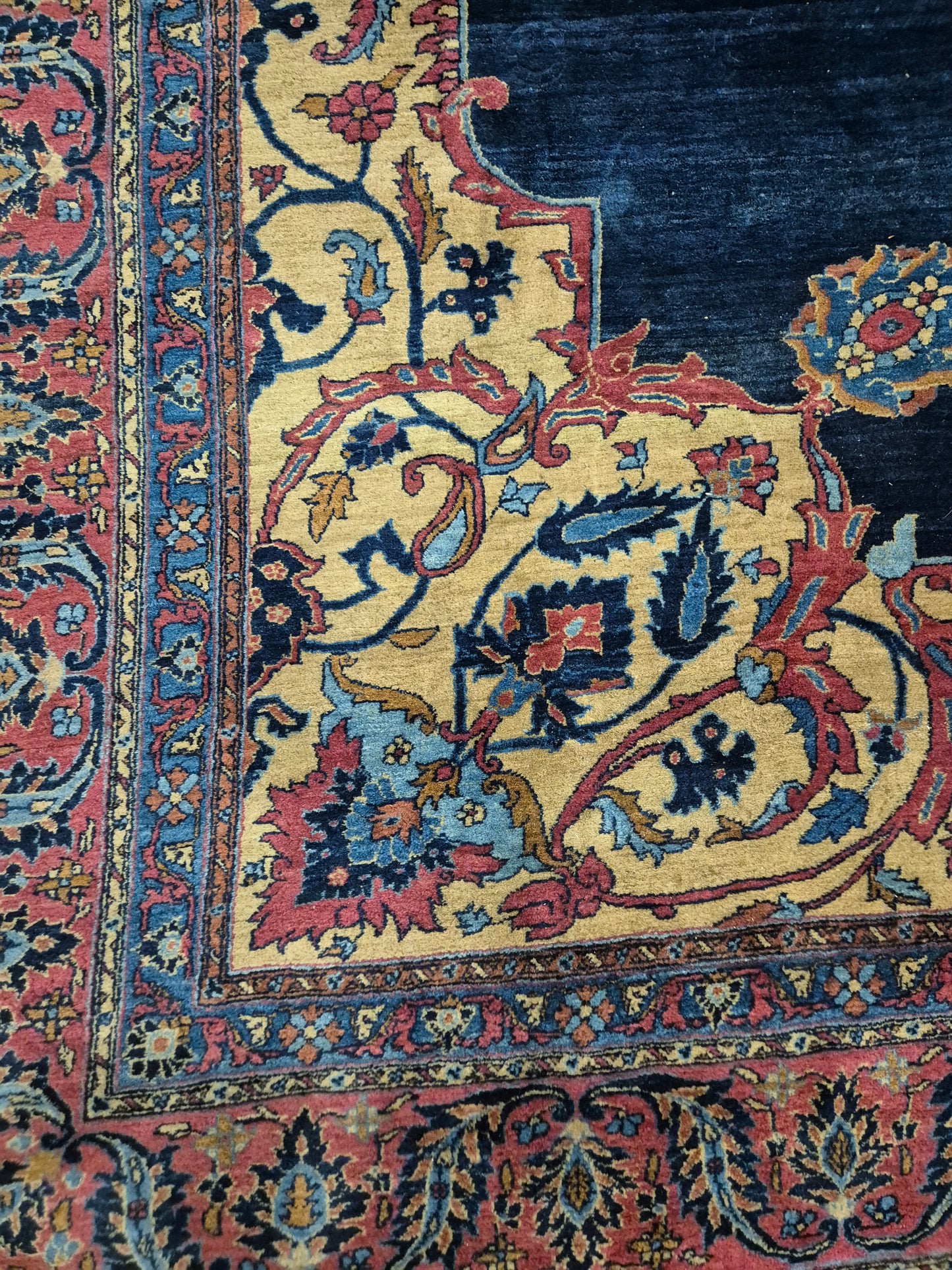 Antiker Handgeknüpfter Perserteppich Fergahan Sarough 675x345cm