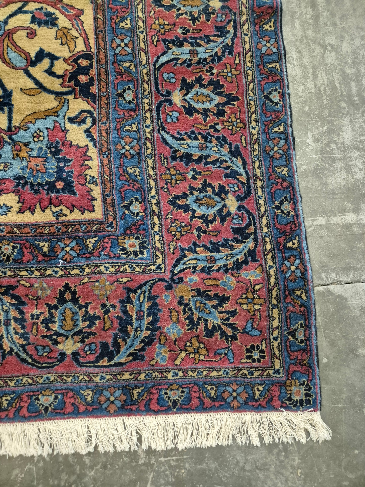 Antiker Handgeknüpfter Perserteppich Fergahan Sarough 675x345cm