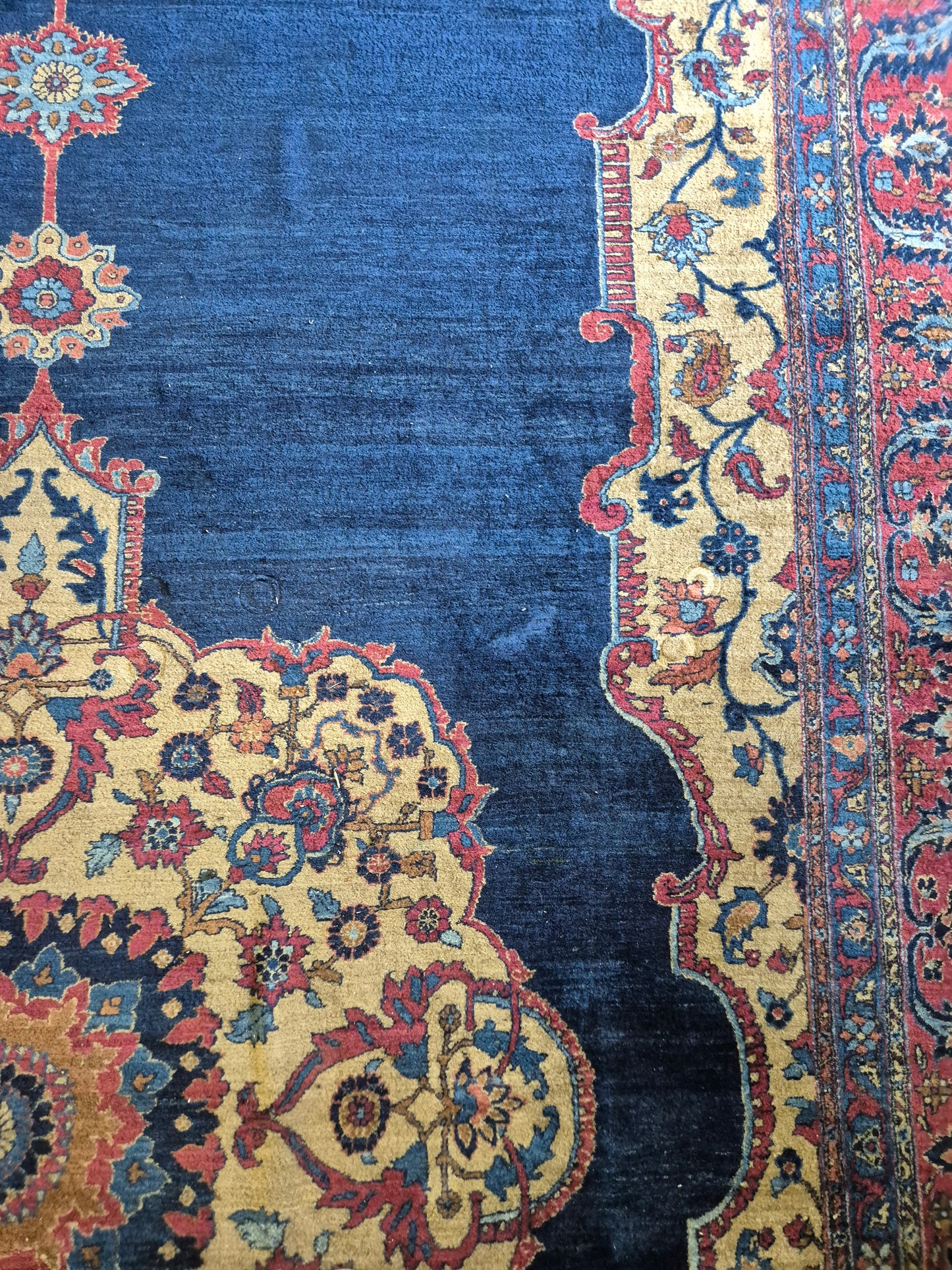 Antiker Handgeknüpfter Perserteppich Fergahan Sarough 675x345cm