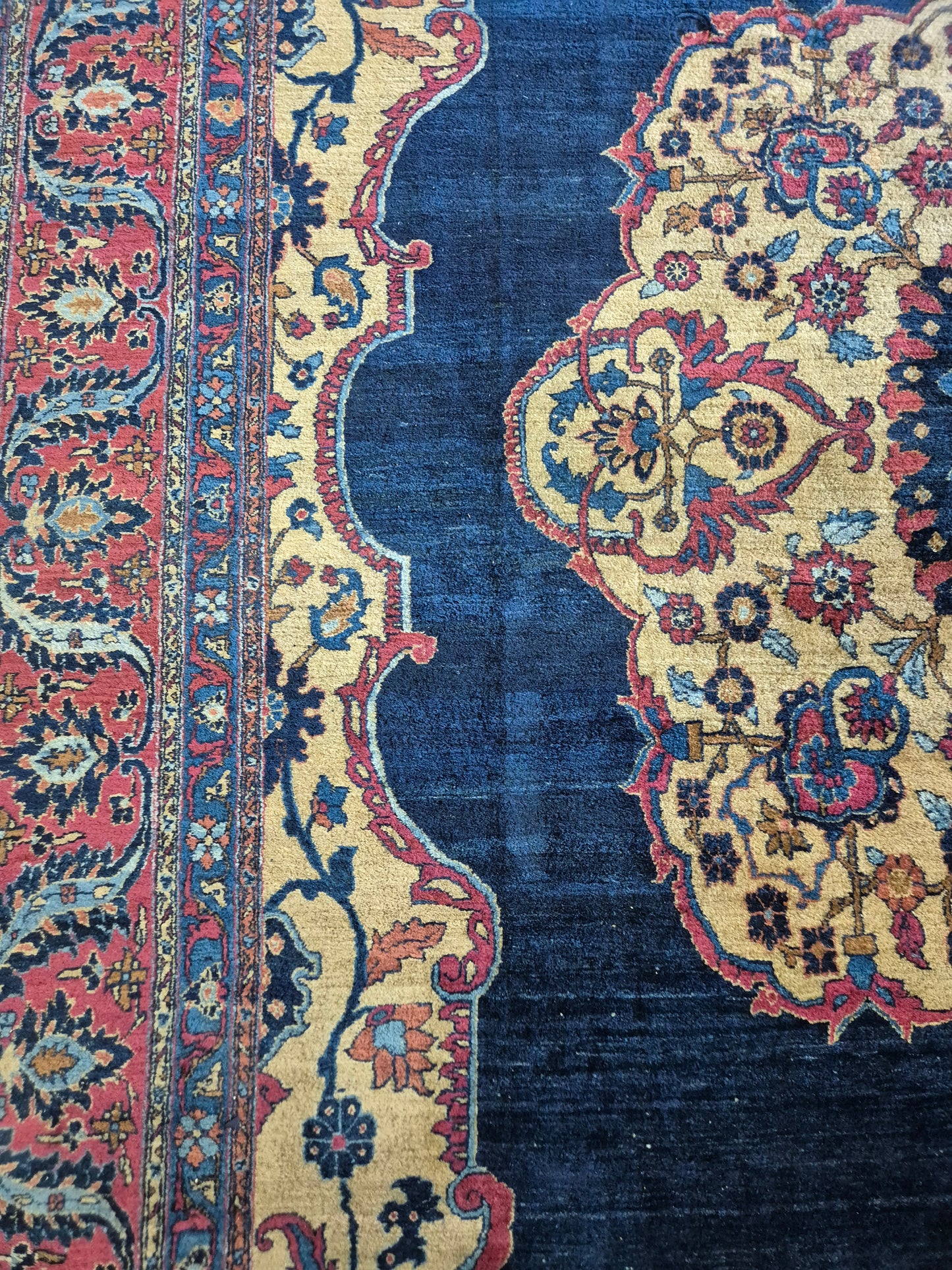 Antiker Handgeknüpfter Perserteppich Fergahan Sarough 675x345cm