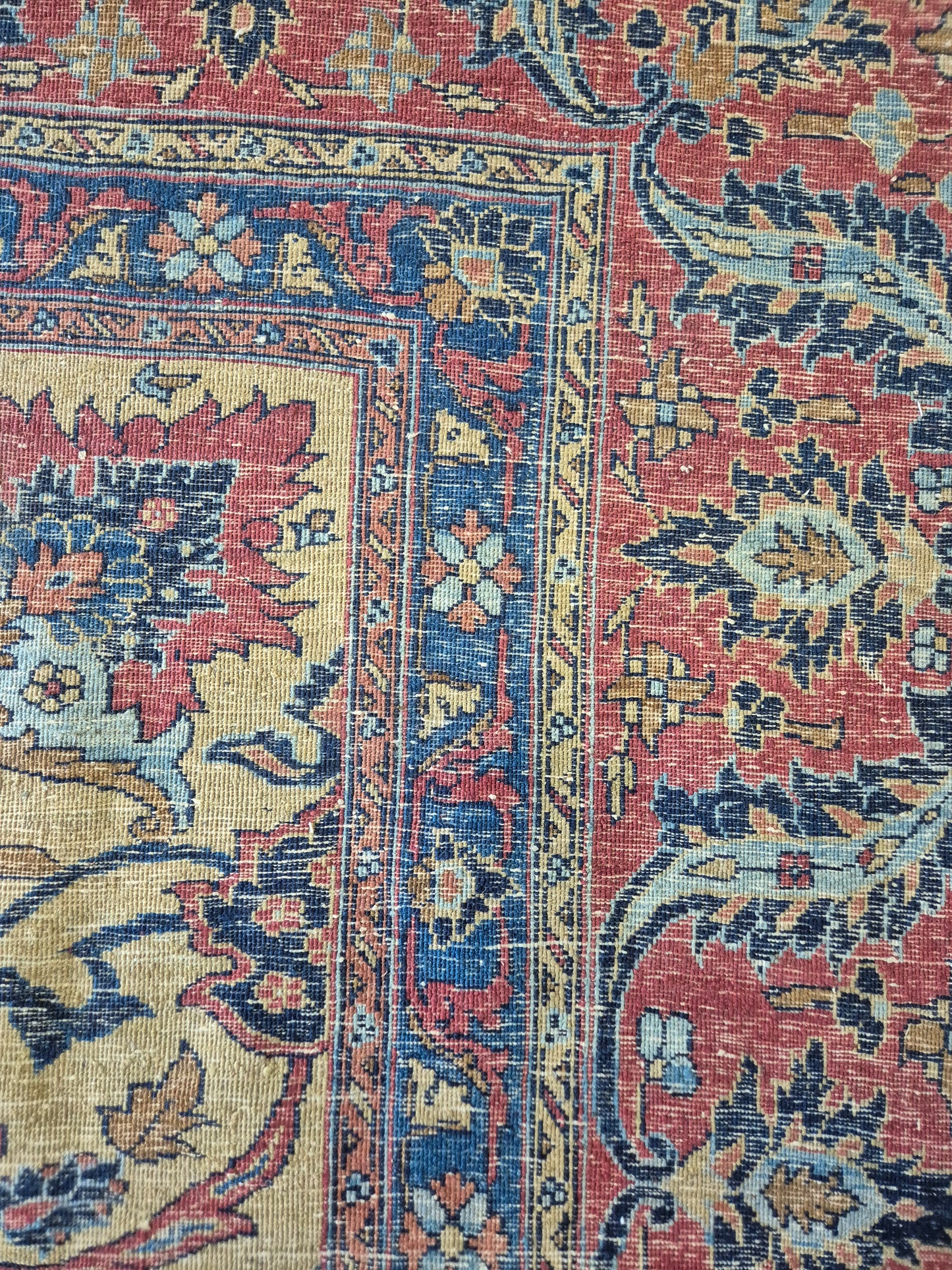 Antiker Handgeknüpfter Perserteppich Fergahan Sarough 675x345cm