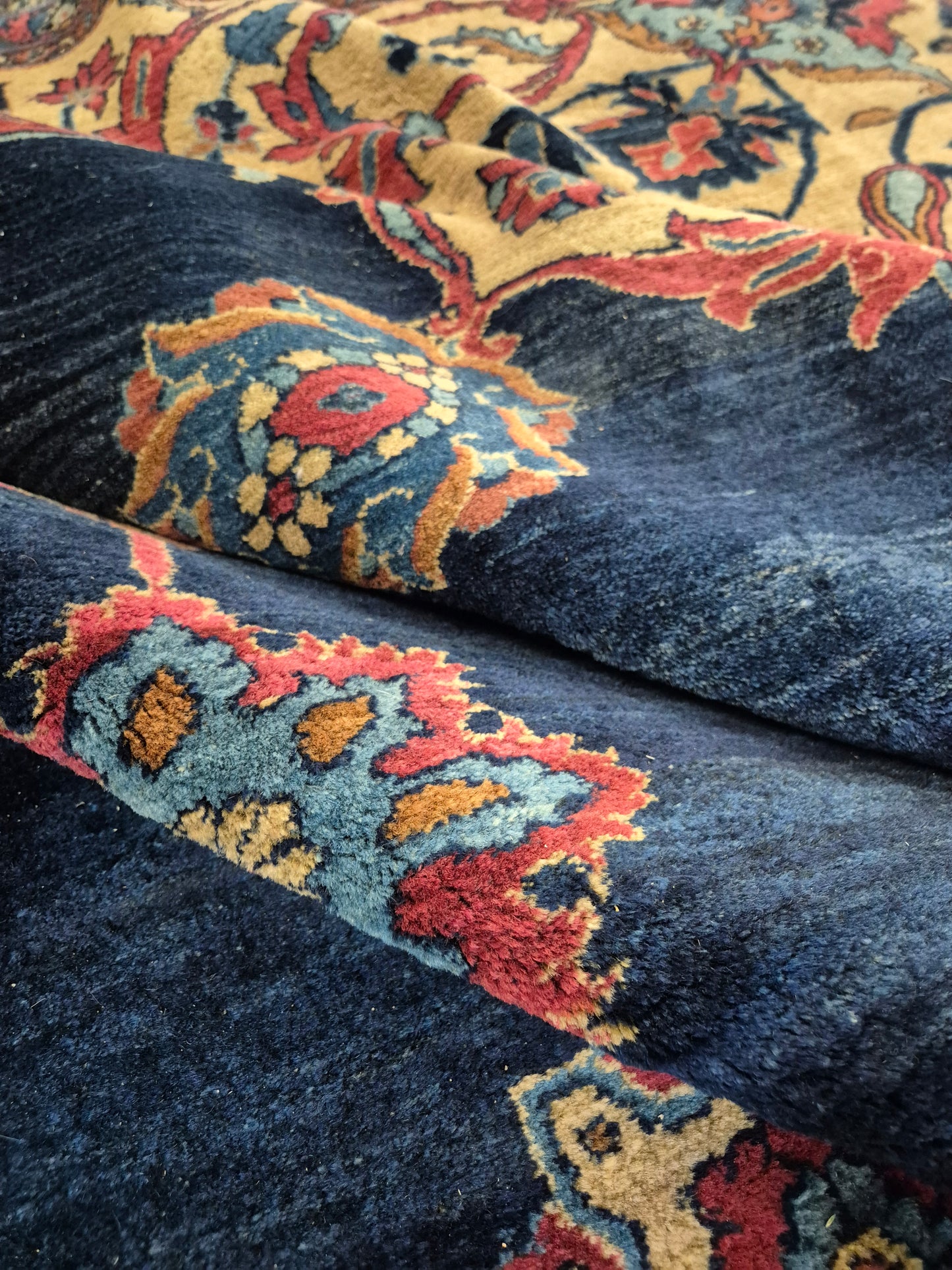 Antiker Handgeknüpfter Perserteppich Fergahan Sarough 675x345cm