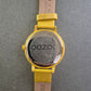 OOZOO Unisex Uhr – Modernes Design in Gelb-Gold Optik