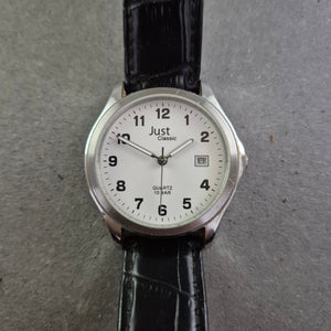 Just Classic Herren Uhr – Klare Linien und 10 BAR Wasserdichte