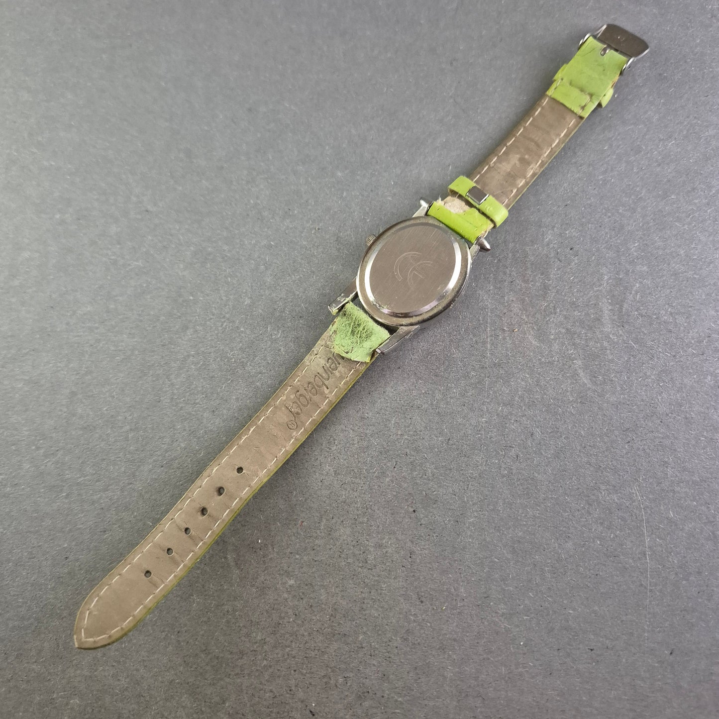 Weinberger Damen Uhr – Türkisblaues Zifferblatt mit grünem Lederband