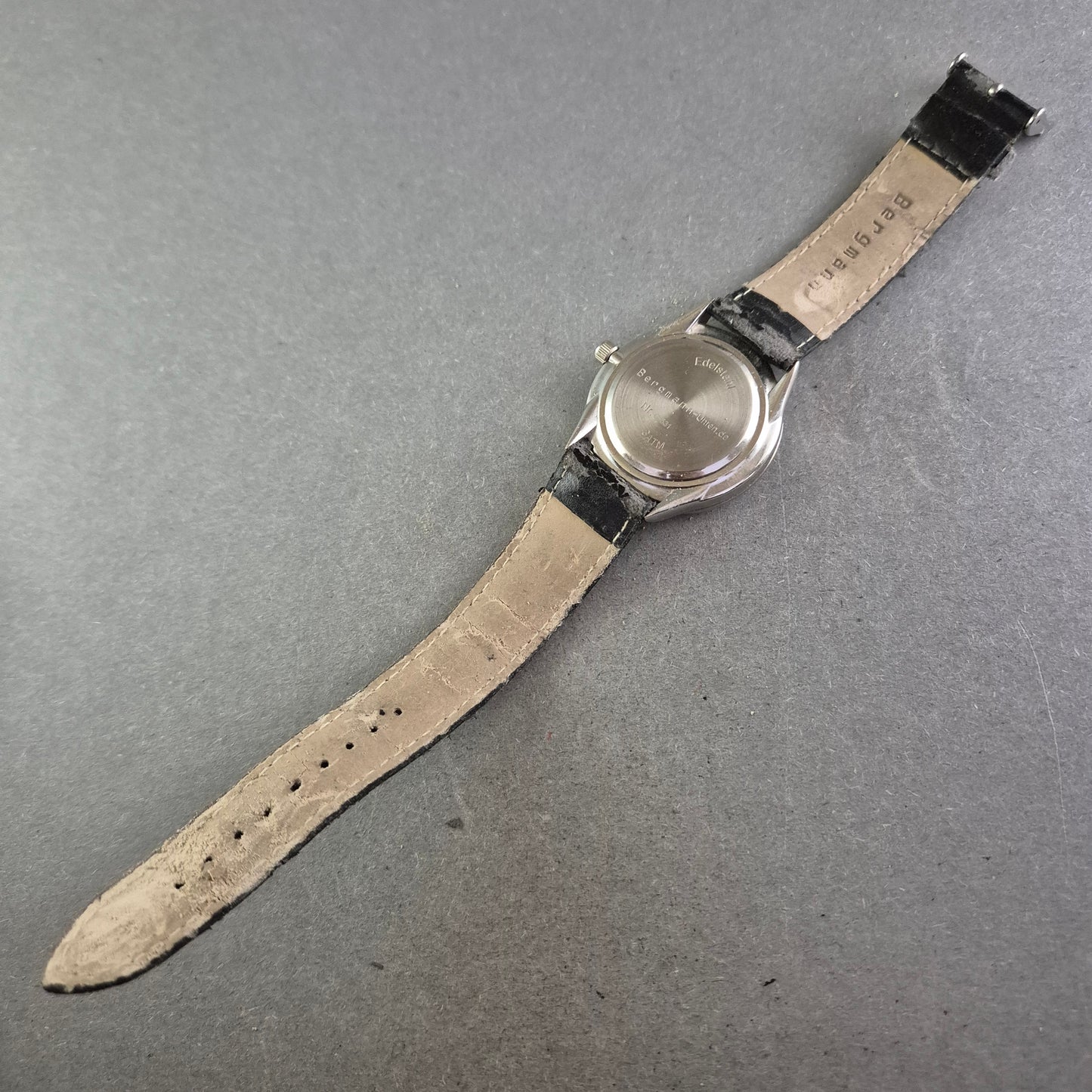 Bergmann Herren Uhr – Schwarzes Zifferblatt mit Datumsanzeige