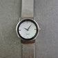 Minimalistische Damen Uhr – Edelstahl Meshband & weißes Zifferblatt